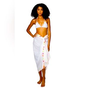 OS Golden Sun Castaway Neon Tassel Sarong